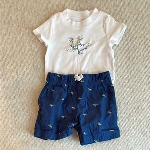 Baby Dino Tee and Shorts Set